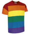 Short sleeve t-shirt rainbow colors RAINBOW