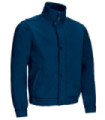 Chaqueta softshell ideal para vigilantes de seguridad, en azul y negro, tejido softshell elástico de tres capas VALENTO KEEPER