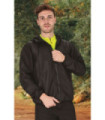 Cortavientos avec capuche double couche avec cordon et zip central, VALENTO imperméable QUINCY