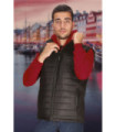 Gilet imbottito con tasche, collo alto e vita dritta, tessuto imbottito e carré in softshell VALENTO MULHOLLAND