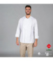 Veste de cuisine unisexe en tissu recyclé et biologique avec poignets roulés KLOPMAN UNIFORMS GARY'S 942400