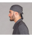 Gorro Pirata Unisex ajustable color gris, tejido CHAMBRAY UNIFORMES GARY'S 441400