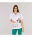 Blusa unisex ADA Médecins de soins infirmiers et d'impression UNIFORMES GARY's 611400