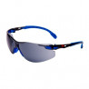 SOLUS 1102 Gafas negro/azul PC gris, recubrimiento SCOTCHGARD