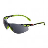 SOLUS 1202 Gafas negro/verde PC gris recubrimiento SCOTCHGARD